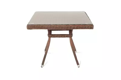 "Айриш" стол плетеный из искусственного ротанга, цвет коричневый