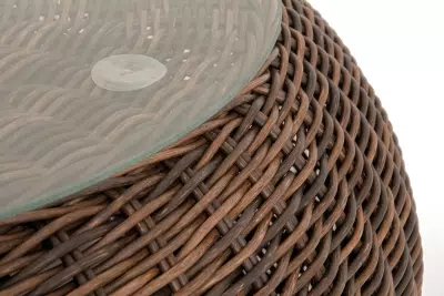 "Барселона" журнальный столик из искусственного ротанга, цвет коричневый
