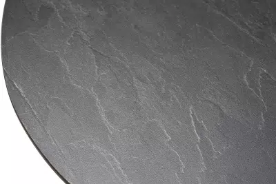 "Сантьяго" журнальный стол из HPL круглый Ø40 H55, каркас из стали темно-серый (RAL 7024), цвет столешницы "серый гранит"
