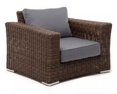 "Боно" кресло из искусственного ротанга, цвет коричневый
