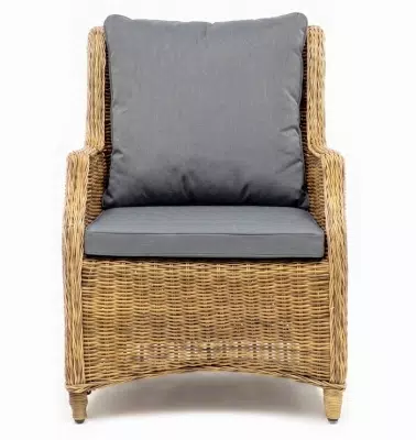 "Неаполь" плетеный стул из искусственного ротанга, цвет соломенный