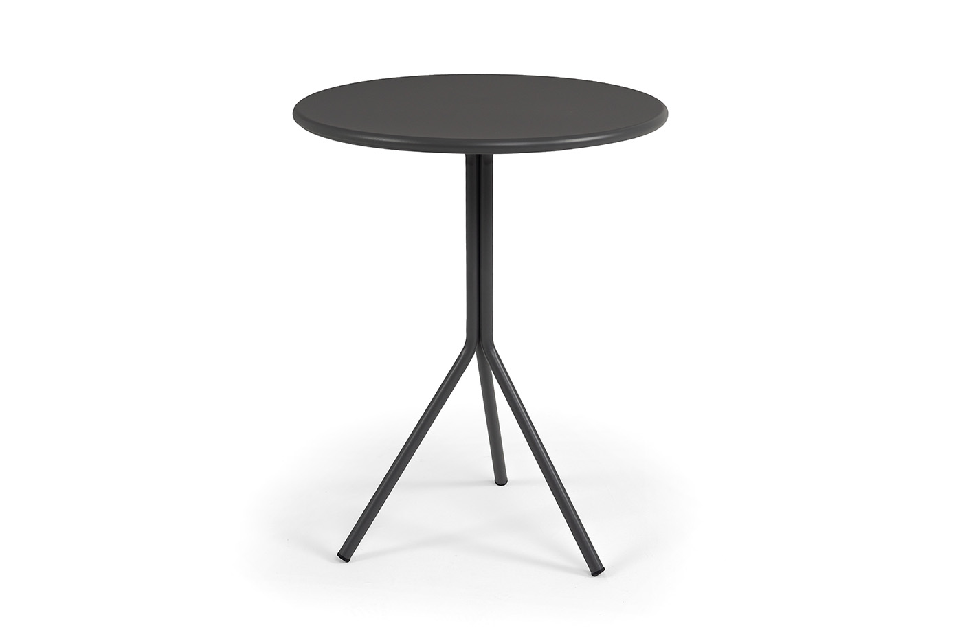 "Мохито" стальной круглый стол Ø60см, цвет темно-серый