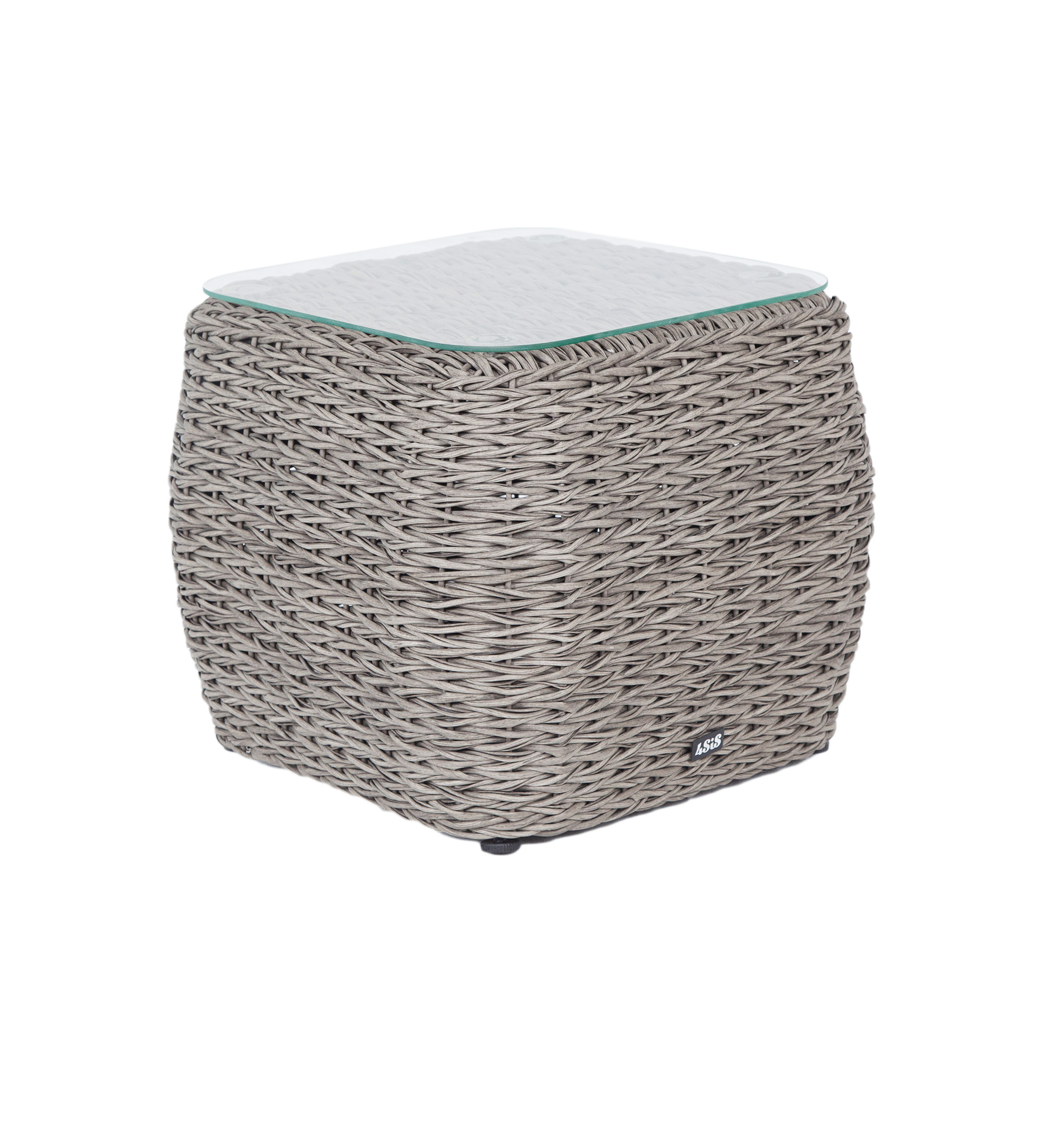 "Кальяри" кофейный столик из искусственного ротанга (гиацинт), цвет серый "Кальяри" кофейный столик из искусственного ротанга (гиацинт), цвет серый