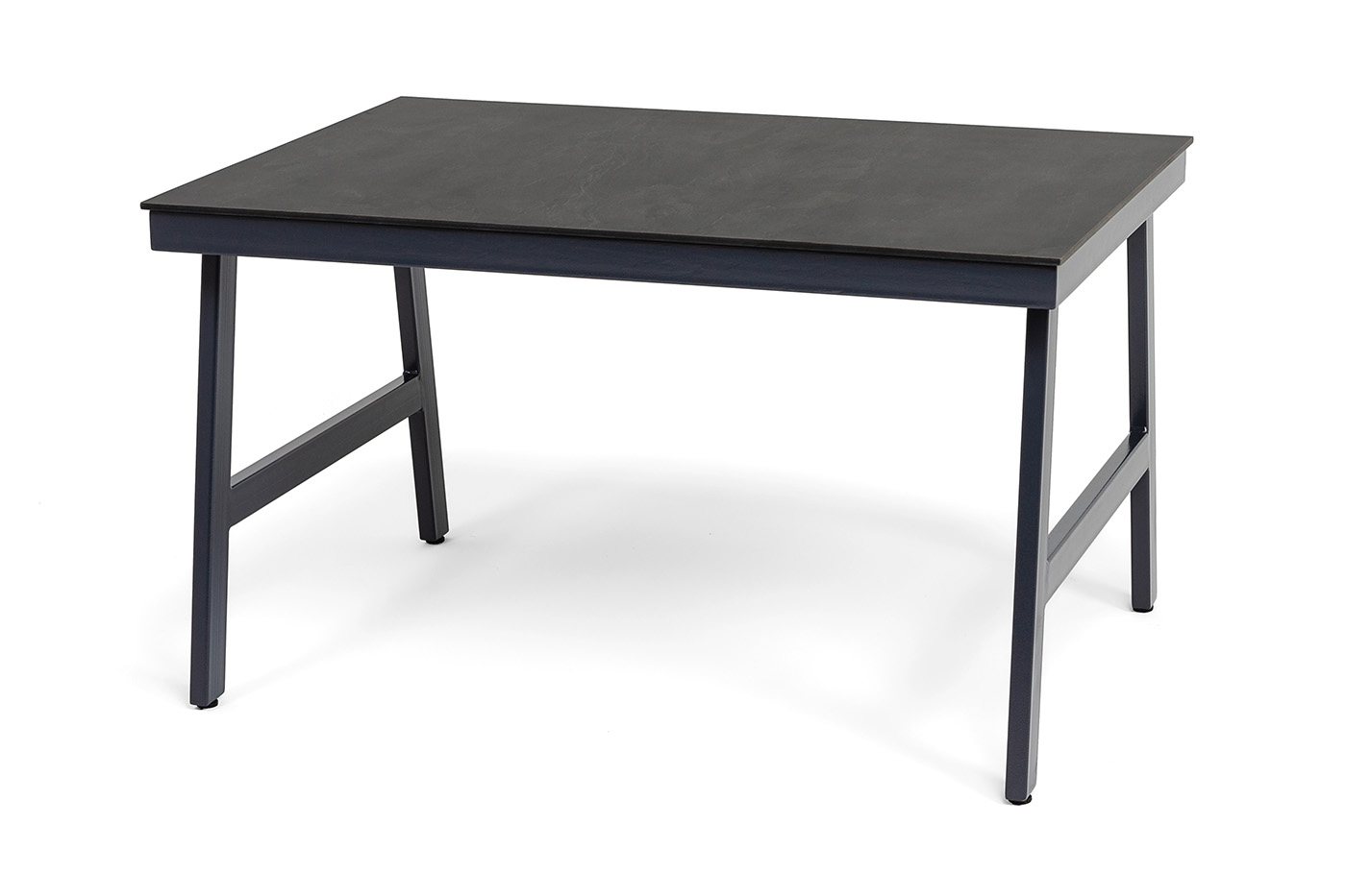 "Рио" стол из HPL 130х90см, цвет столешницы "серый гранит"
