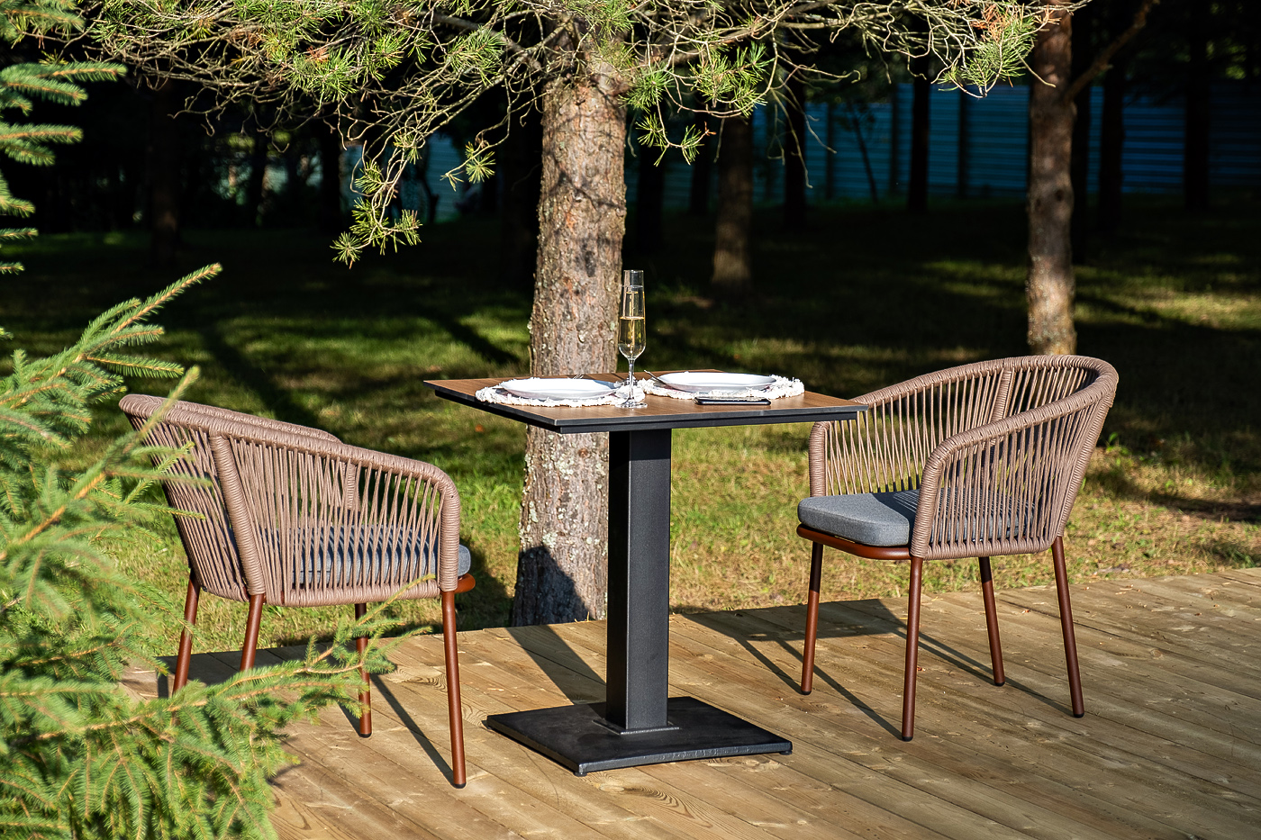 "Каффе" обеденная группа на 2 персоны, цвет "дуб" "Каффе" обеденная группа на 2 персоны, цвет "дуб"