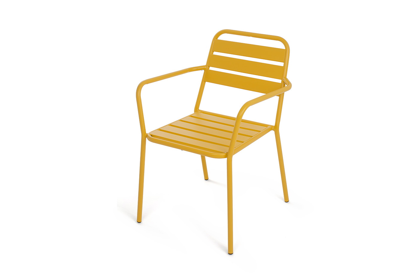"Дионис" стул стальной, цвет желтый