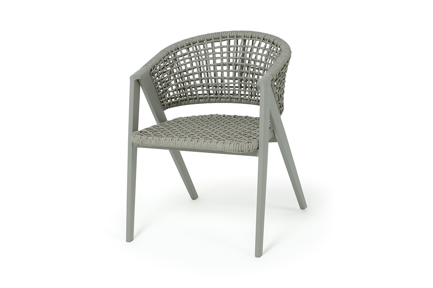 "Амстердам" плетеный стул из искусственного ротанга, цвет серый