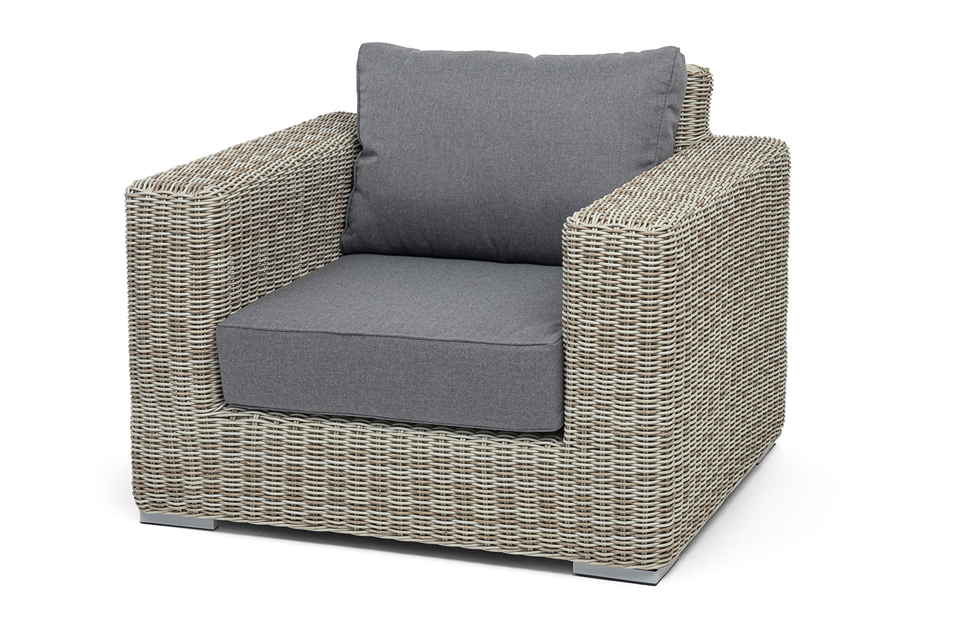 "Боно" кресло из искусственного ротанга, цвет бежевый