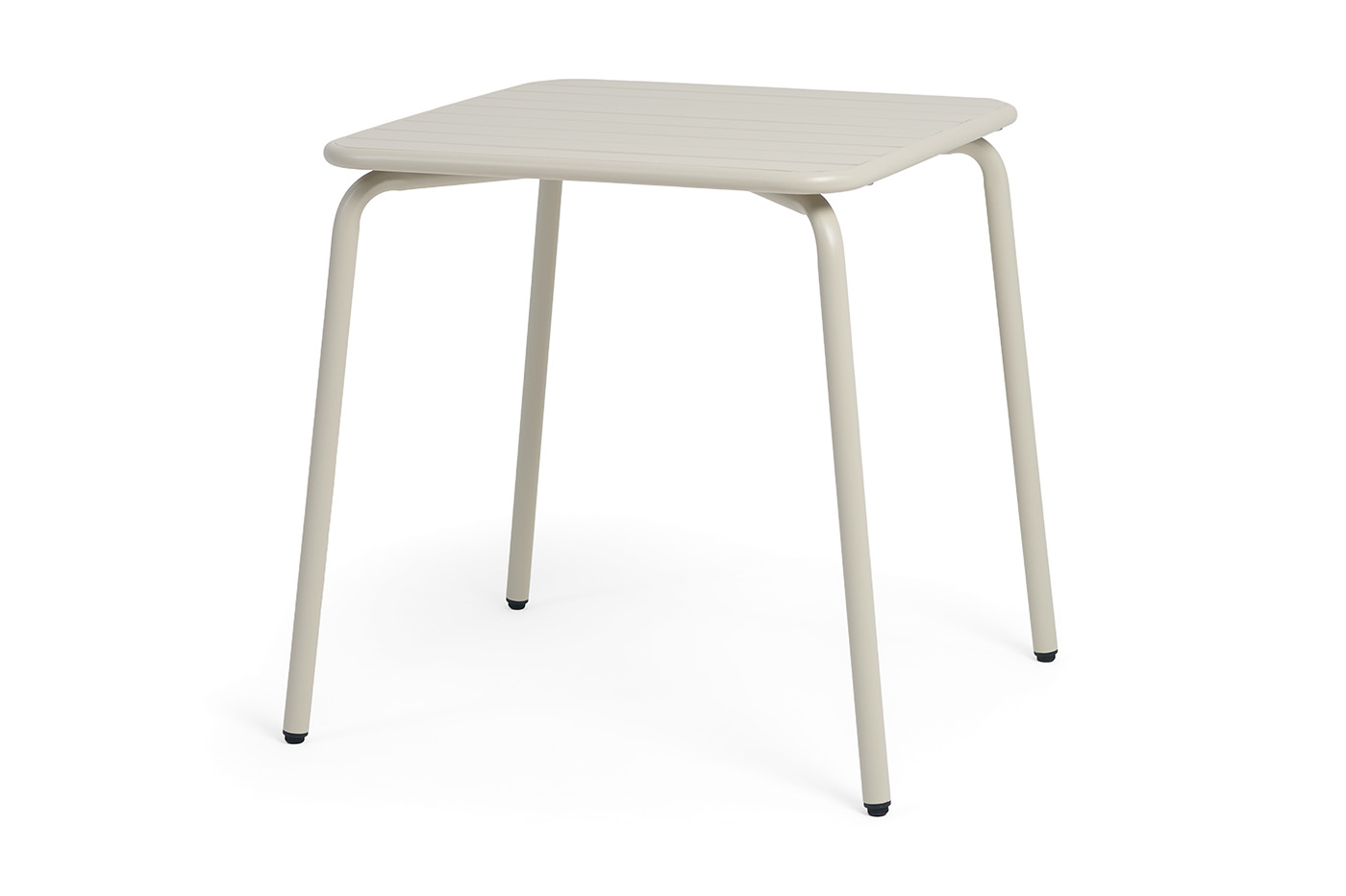 "Гелиос" стальной квадратный стол 70х70см, цвет бежевый