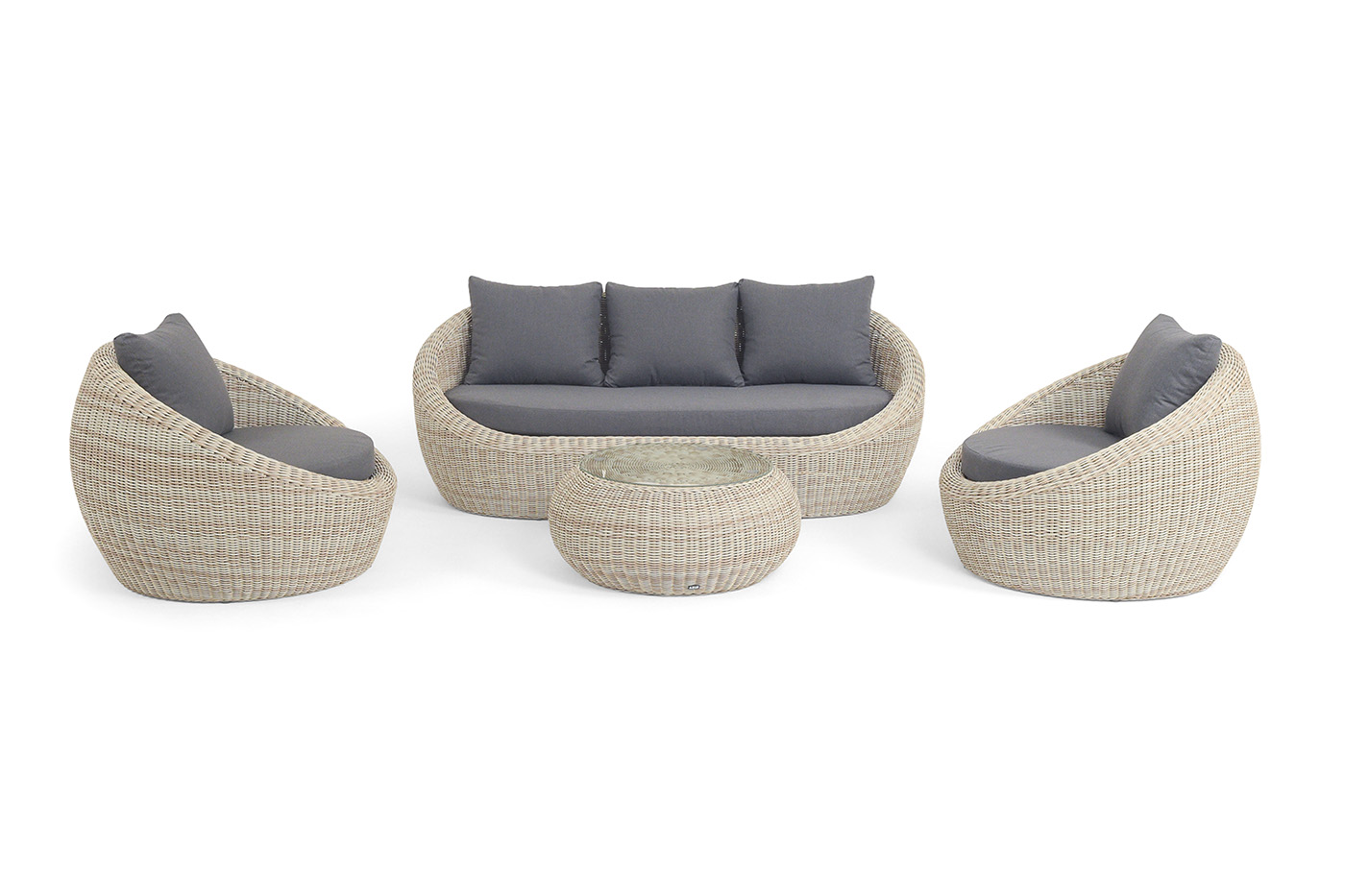 "Барселона" лаунж-зона из искусственного ротанга, цвет бежевый