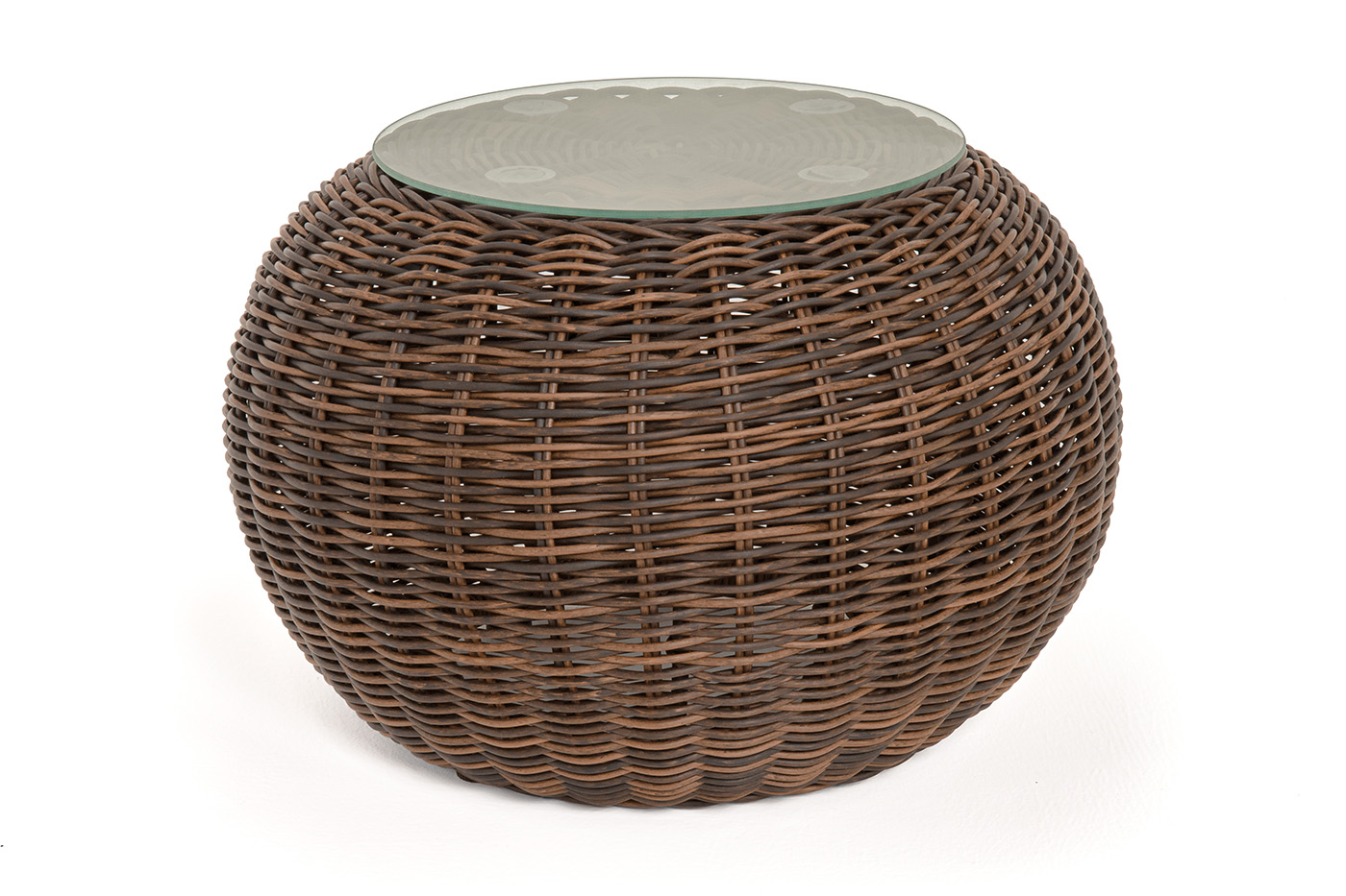 "Барселона" кофейный столик из искусственного ротанга, цвет коричневый