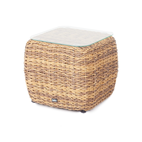 "Кальяри" кофейный столик из искусственного ротанга (гиацинт), цвет соломенный "Кальяри" кофейный столик из искусственного ротанга (гиацинт), цвет соломенный