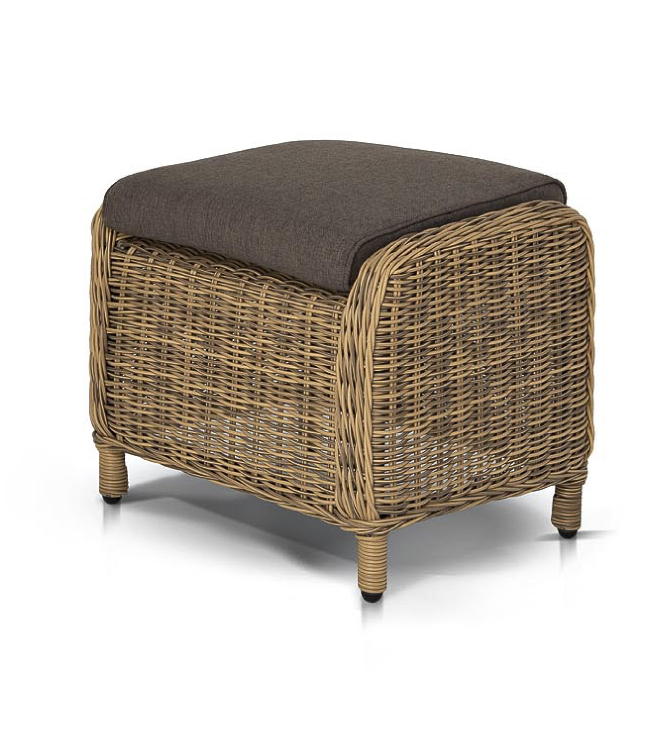 "Толедо" пуф плетеный, цвет соломенный (гиацинт)