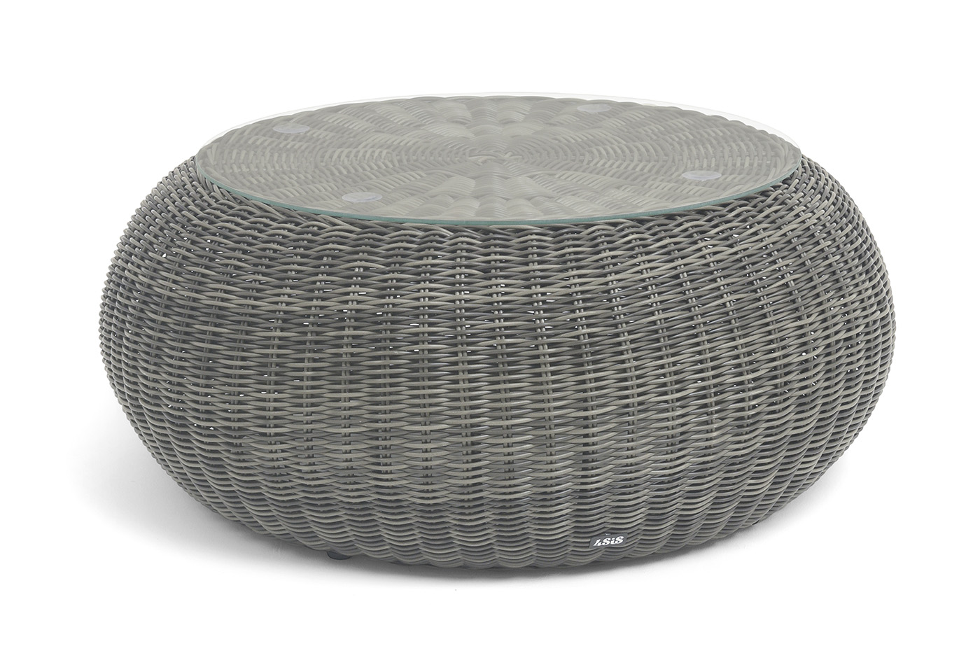 "Барселона" журнальный столик из искусственного ротанга, цвет графит