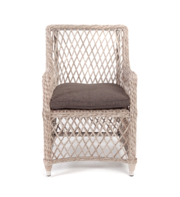 "Латте" плетеное кресло из искусственного ротанга, цвет бежевый