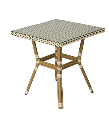 "Кабри" плетеный стол из искусственного ротанга, цвет бежево-коричневый