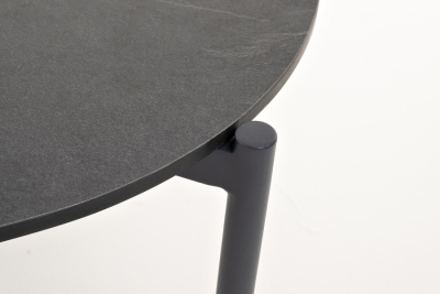 "Диего" журнальный стол из HPL 120х60 H45, цвет "серый гранит", каркас темно-серый (RAL7024) муар