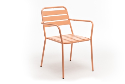 "Дионис" стул стальной, цвет светло-коралловый 
