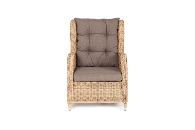 "Форио" кресло раскладное плетеное, цвет соломенный