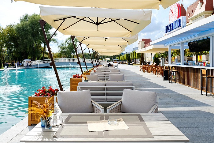 Сан Ремо диван 2-местный плетеный из роупа, каркас алюминий белый, роуп бежевый, ткань бежевая - фото 10