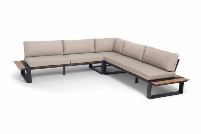 "Тулон" угловой модульный диван, каркас из алюминия