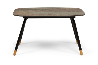 "Верона" журнальный столик из HPL 70х50, H40, каркас черный муар, цвет столешницы "винтаж"