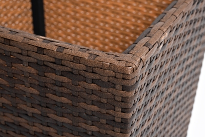 "Капучино" кашпо для цветов плетеное из искусственного ротанга, цвет коричневый "Капучино" кашпо для цветов плетеное из искусственного ротанга, цвет коричневый