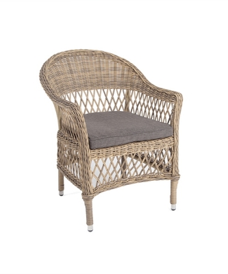 "Сицилия" плетеный стул из искусственного ротанга, цвет соломенный "Сицилия" плетеный стул из искусственного ротанга, цвет соломенный