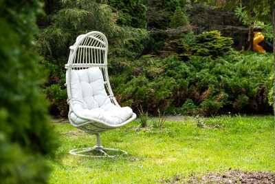 "Севилья" кресло-кокон из искусственного ротанга, цвет светло-серый "Севилья" кресло-кокон из искусственного ротанга, цвет светло-серый