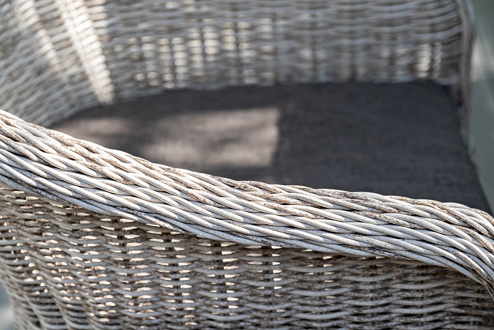 Равенна плетеное кресло из искусственного ротанга, цвет бежевый - фото 15