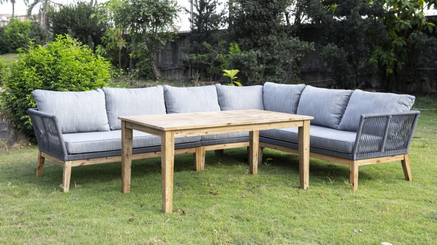 Барселона модуль диванный плетеный из роупа боковой правый - фото 7