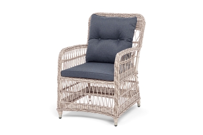 "Цесена" кресло плетеное из искусственного ротанга, цвет бежевый