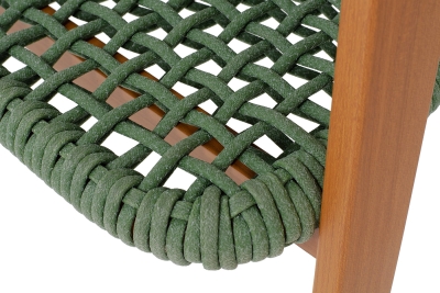 "Амстердам" стул плетеный из роупа, каркас алюминий, роуп зеленый круглый "Амстердам" стул плетеный из роупа, каркас алюминий, роуп зеленый круглый