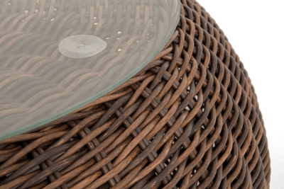 "Барселона" журнальный столик из искусственного ротанга, цвет коричневый "Барселона" журнальный столик из искусственного ротанга, цвет коричневый