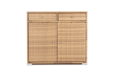 "Мальта" тумба плетеная из искусственного ротанга, цвет соломенный