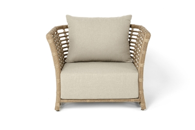 "Валенсия" кресло из искусственного ротанга, цвет соломенный
