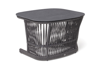 "Лугано" журнальный стол 76х76 H55 см из HPL, цвет "серый гранит"