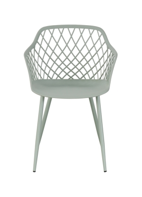 "Дайкири" стул пластиковый, цвет серо-зеленый