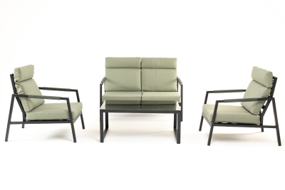 "Лилия" лаунж-зона 4-местная из алюминия, цвет серо-зеленый "Лилия" лаунж-зона 4-местная из алюминия, цвет серо-зеленый