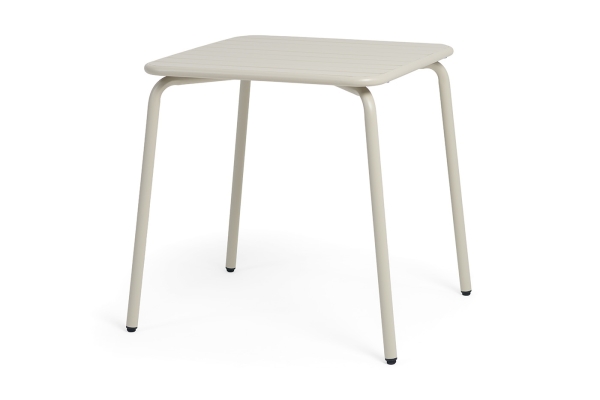 "Гелиос" стальной квадратный стол 70х70см, цвет бежевый