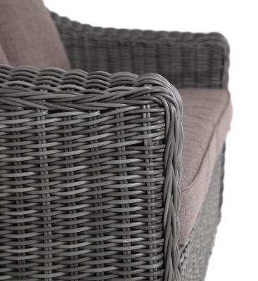 "Кон Панна" диван из искусственного ротанга двухместный, цвет графит "Кон Панна" диван из искусственного ротанга двухместный, цвет графит