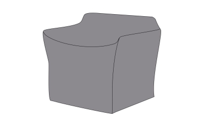 Защитный чехол на кресло Касабланка 88х82х70, цвет серый