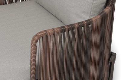 "Паэлья" кресло плетеное из искусственного ротанга, цвет коричневый