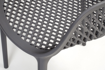 "Беллини" стул пластиковый, цвет темно-серый "Беллини" стул пластиковый, цвет темно-серый