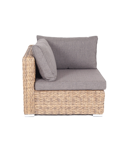 Лунго модуль диванный угловой с подушками, цвет соломенный (гиацинт) - фото 2