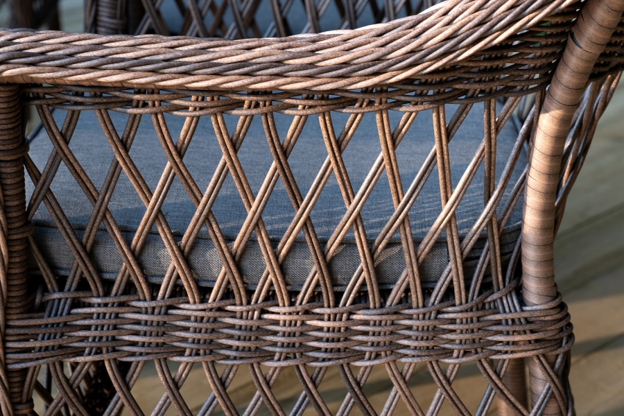 Дольче обеденная группа из искусственного ротанга, цвет коричневый - фото 8