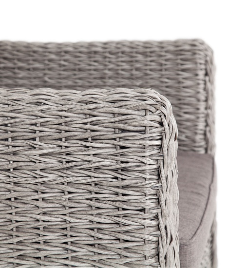 Кальяри кресло из искусственного ротанга (гиацинт), цвет серый - фото 3