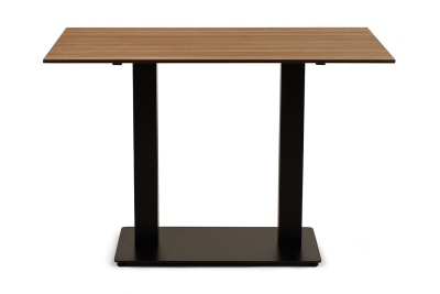 "Каффе" стол из HPL 110х70см, цвет "дуб", подстолье стальное двойное "Каффе" стол из HPL 110х70см, цвет "дуб", подстолье стальное двойное