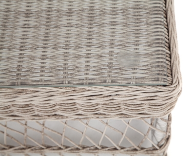 "Гранд Латте" стол журнальный из искусственного ротанга, цвет бежевый