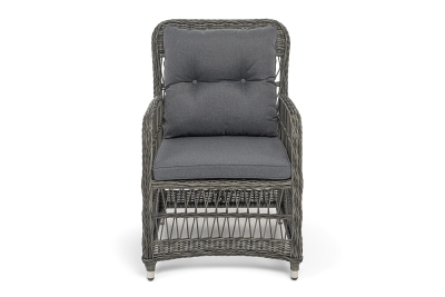 "Цесена" кресло плетеное из искусственного ротанга, цвет графит